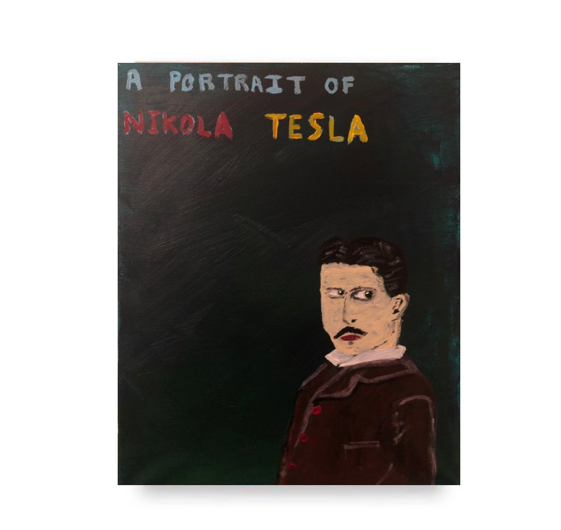 a portrait of nikola tesla