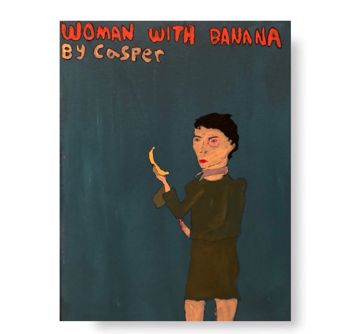 woman with banana