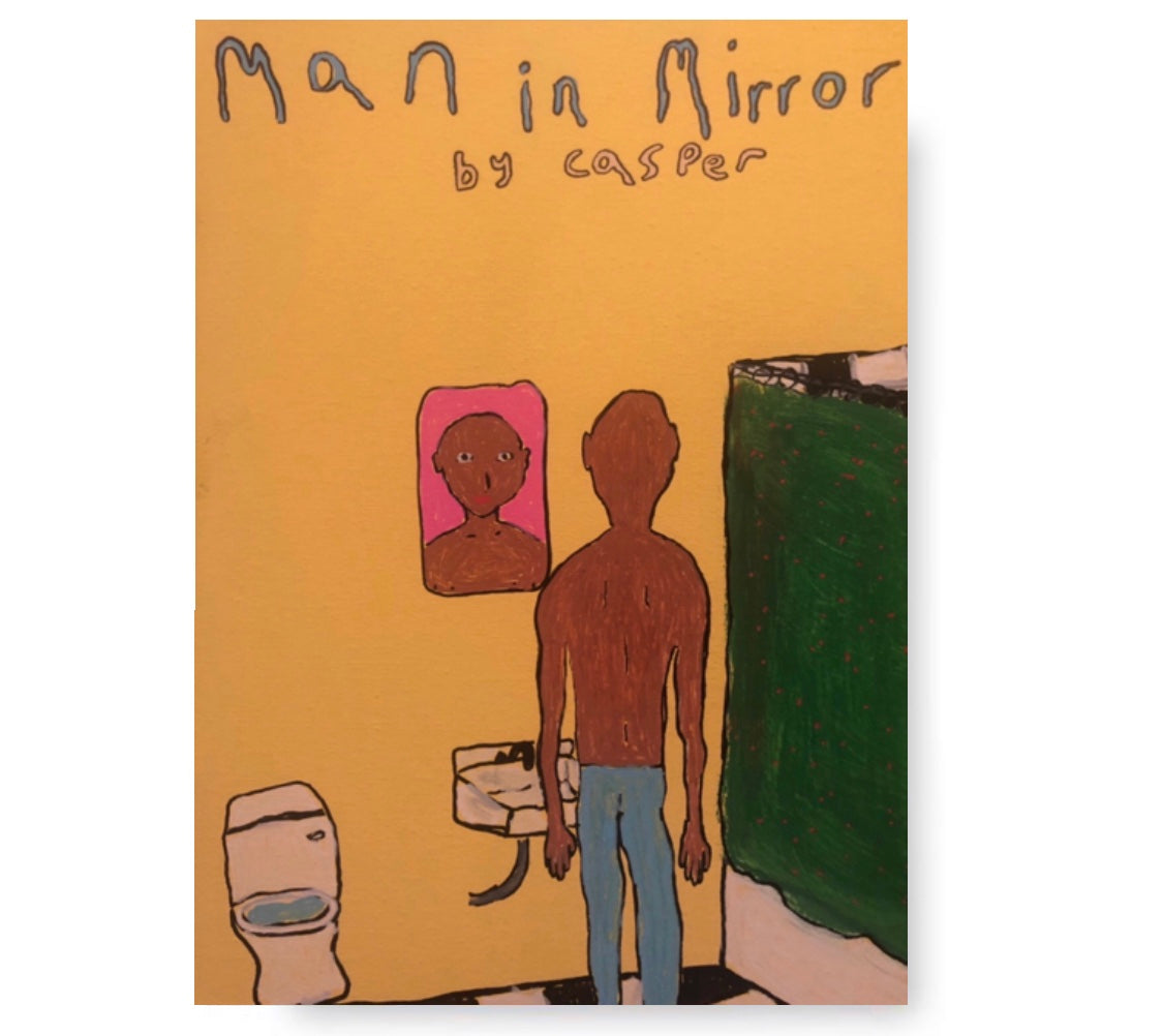 man in mirror