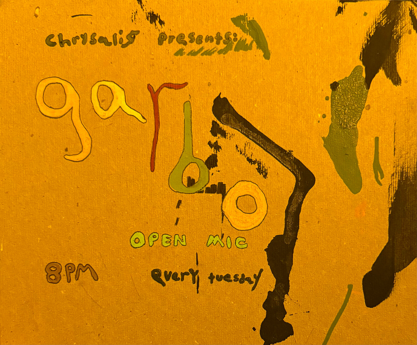 flyer for open mic
