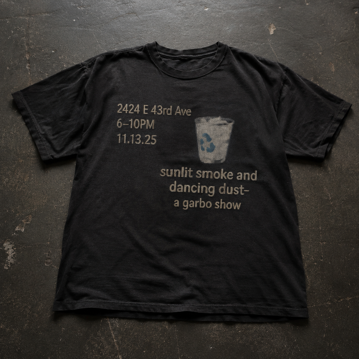 sunlit smoke and dancing dust 3 | art exhibit shirt |